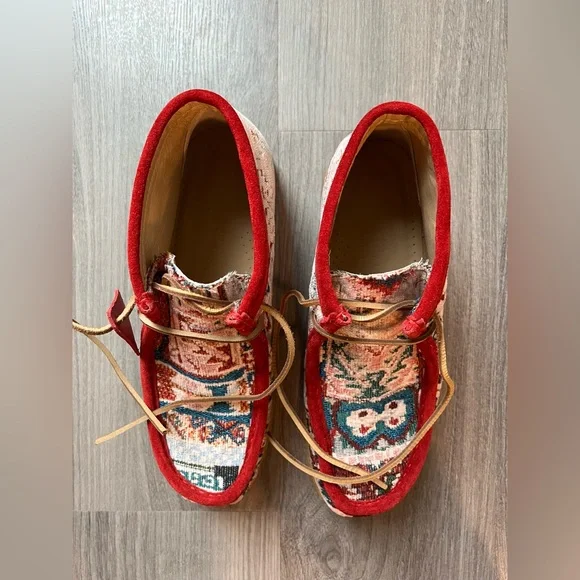 Todd Snyder x Clarks Originals Wallabee Red Kaleidoscope Mens US9.5